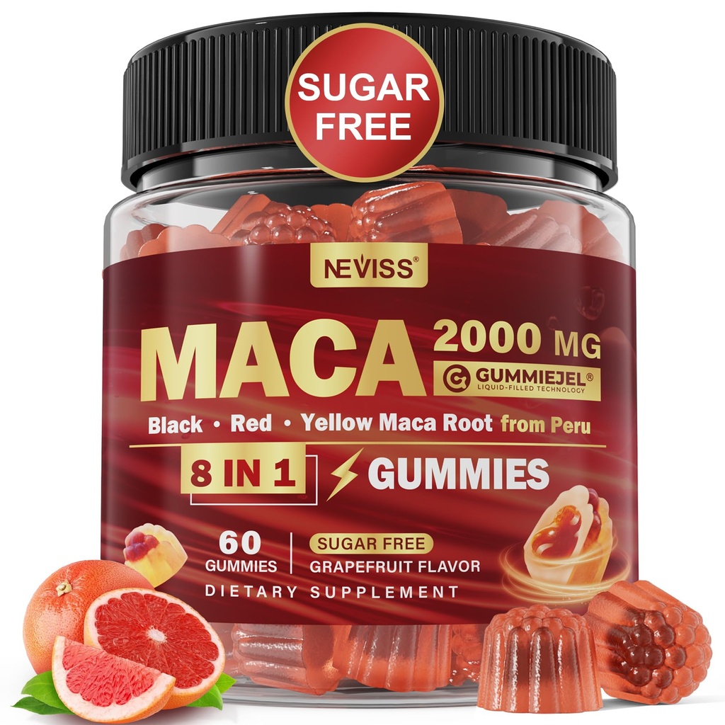 Maca Root Plnené Gummies 2000mg pre ženy Muži 