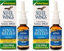 Prírodná cesta Silver Wings Sinus Relief Natural Silver Nasal Spray - 250ppm - 1oz - 2 balenia