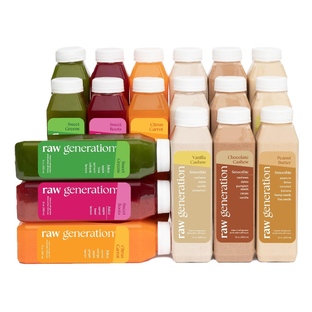 Bielkoviny sa čistia 3-dňovou šťavou a smoothie čistí na chudnutie, chudnutie, zníženú chuť do jedla a zvýšenú energiu.