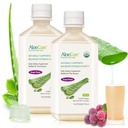 AloeCure USDA Organic Aloe Vera Juice Grape flavor, Made within 12 Hours of Harvest - Pure Aloe Vera Digestive & Immune Health Supplement, pomáha udržiavať vyváženú kyslosť žalúdka, 16,7oz x 2 Btls