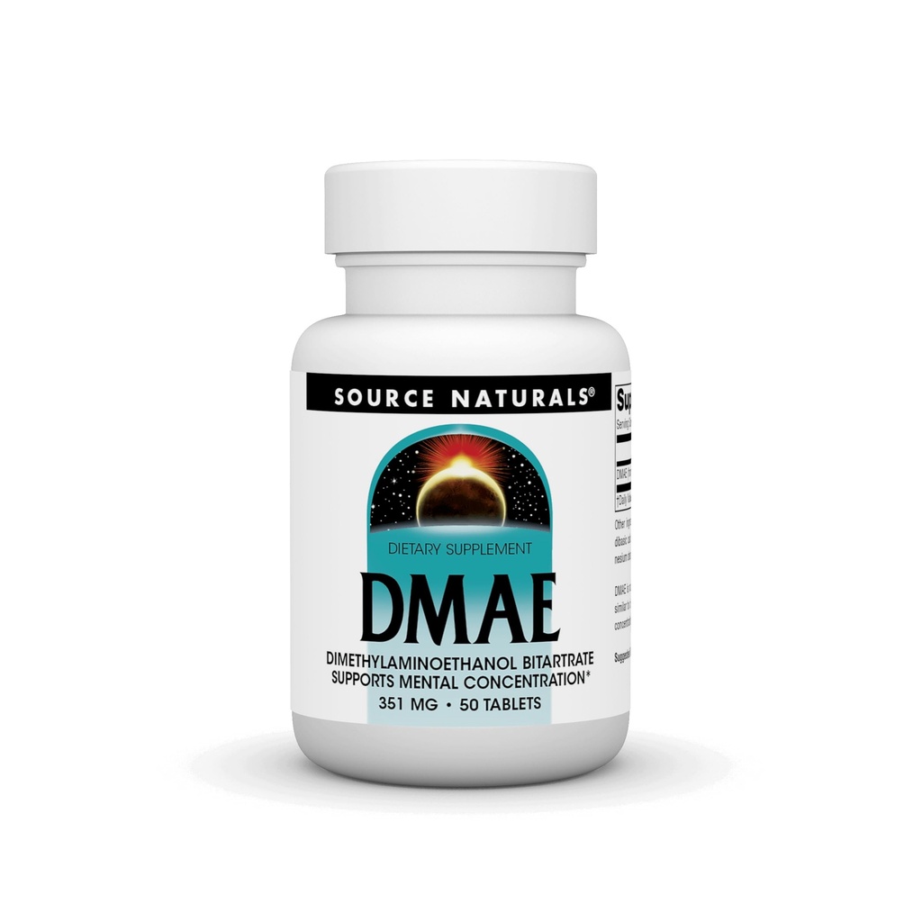 Zdroj Naturals DMAE, Dimetylaminoetanol bitartrát - podporuje duševnú koncentráciu - 50 tabliet