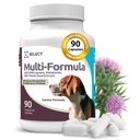 K9 Select Multi-Formula Pes Vitamíny pre stredné psy - 20mg HMR Lignans, 2mg Melatonin, 40mg Milk Thitle - Pomáha srdce, pečeň, Trávenie a zdravie pokožky, Psie multivitamín, 90 Kapsule