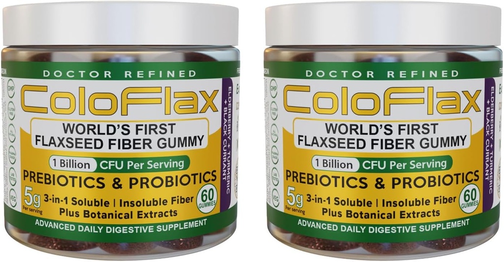 Organické ľanové semeno Fiber + Probiotické Gummies 
