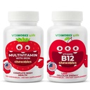 Deti Multivitamínové žuvačky + vitamín B12 Žuvačky