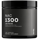 Toniiq 1300mg NAC - 2-mesačná zásoba - min. 98%+ Testovaná čistota - Ultra vysoká sila Biodostupná NAC Cysteine Supplement - 120 Vegetariánov N Acetyl Cysteín Kapsule -Lab Testovaný TQ