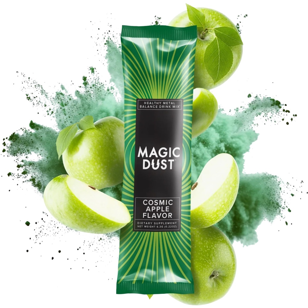 InnoSupps Magic Dust Super Greens Powder Drink Mix Packets with Chlorella Powder - Gut Health, Immune Support, & Energy Support - Vitamins & Mineral Supplement for Health, Cosmic Apple (20 Servings)