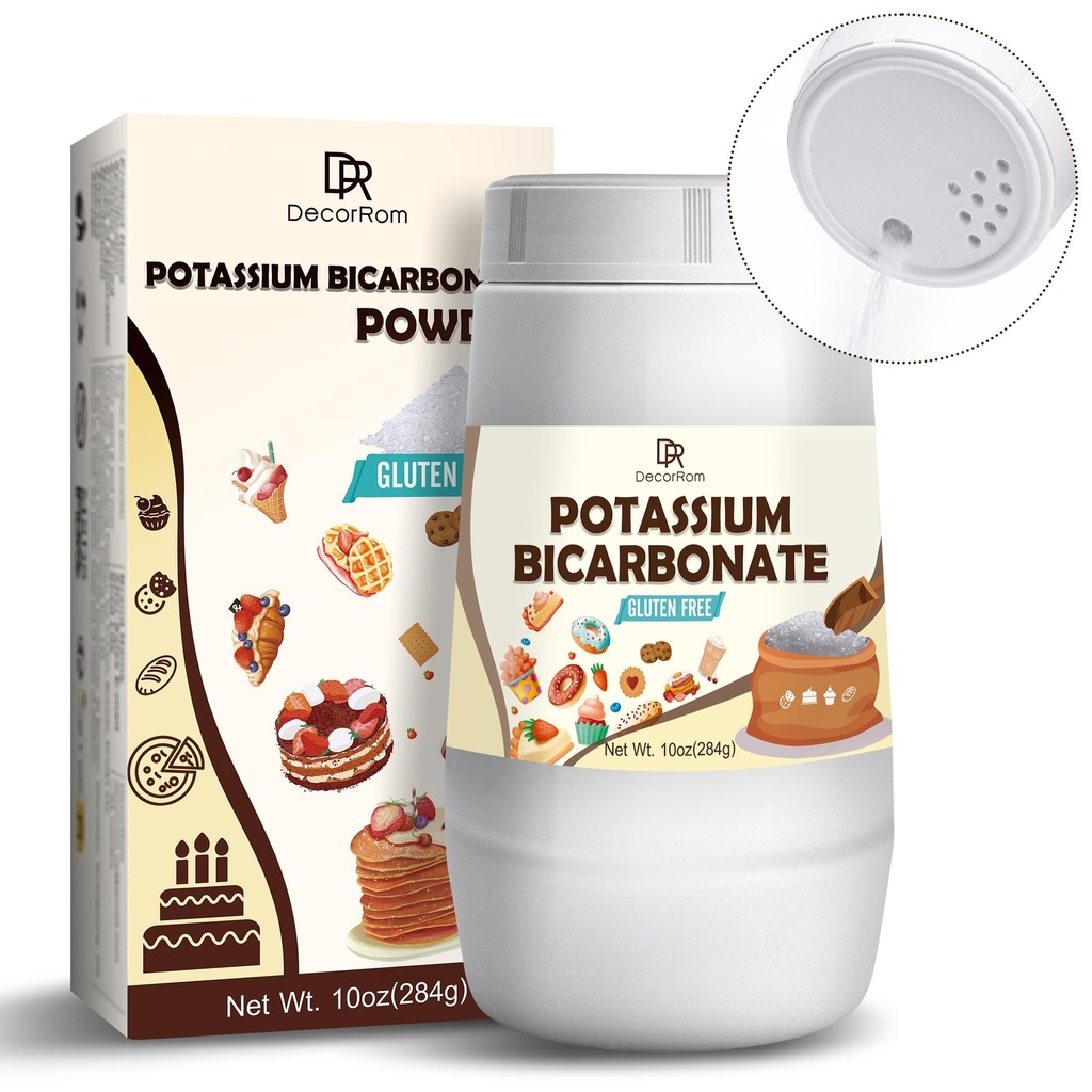 Bikarbonát draselný 10oz - 100% čistý draselný bikarbonát prášok pre rastliny, koláče, výroba vína, kvasenie - Food Grade Draslík Bikarbonát prášok kvasiace činidlo pre Pečenie, Cookies, Snacks