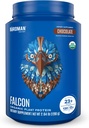 BIRDMAN Falcon Vegan Protein Powder Organic, Stevia & Sugar Free, Plant Based Protein, Low Carb, Dairy Free, Keto, Non Whey Protein, Probiotic, Pea Protein 