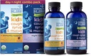 Mamina Bliss Organic Cough Sirup & Mucus pre deti, deň a noc Combo balenie s vitamínom C a Imunity podpora, obsahuje organické med a Ivy Leaf, 4 Fl Oz (Stock of 2)