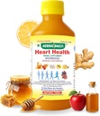 Zdravie srdca 400 ml Dietetický doplnok - podporuje srdcový wellness a znižuje cholesterol - jablkový Cider Ocot (ACV), cesnakový džús, zázvor, citrón a med - 1 fľaša