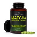 Organické Matcha Zelený čaj Kapsule - Prírodná energia Boost - Čistý postupný kofeín - Japonská matcha Zelený čaj Pilulky - 100% Natural Antioxidant - Upokojujúce a relaxačné - 120 Denné kapsuly - 2000/mg