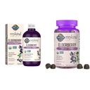 Záhrada života Organics Rastlinné-založené bazy Immune Sirup 6.59 fl oz & Organics Staršie Gummy pre dospelých a deti