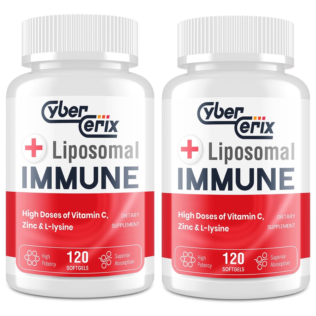 Lipozomálna imunitná podpora Supplement for Adults, Complex with L-Lysine 1500mg, Vitamíny, Minerály a bylinné extrakty, Komplexná denná wellness zmes pre mužov a ženy - 240 Kapsule