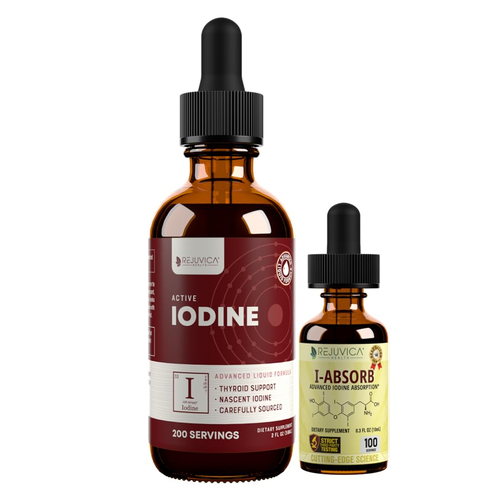 Aktívny jód + iAbsorb - Noscent jód kvapky - Tekuté dodanie pre lepšiu absorpciu - Kofaktory pre lepšie dodanie - podporuje zdravú energiu, vitality a jód úrovne