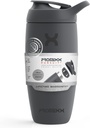 PromixPrayit fľaša Shaker Izolovaná nerezová oceľ Voda Fľaša a trepačka Cup, 18oz, Graphite Gray