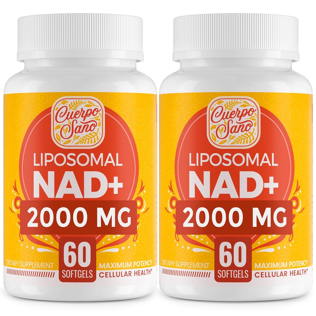 2000 MG NAD Supplement, Lipozomálne NAD+ s vysokou absorpciou, účinnejšie ako nikotínamid Riboside, Pure & Plus Supplement, Aging Defense, Metabolizmus & Cellular, 120 softgels