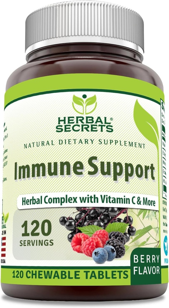 Bylinné tajomstvá Imunitná podpora s vitamínom C & Elderberry 