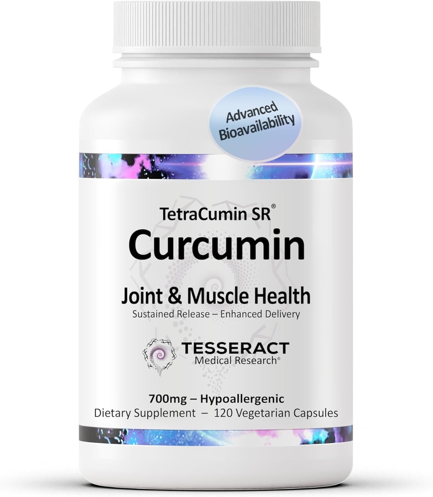 TetraCumin SR Joint Support Supplement, Trvalé uvoľnenie Turmeric Curcumin Metabolite, Proprietary Joint Supplements for Women & Muži, pomáha podporovať zdravie svalov a kĺbov, 120 kapsúl