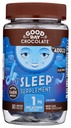 Dobrý deň Tmavá čokoláda Melatonín pre dospelých [80 Počet ] - Fair Trade non-GMO tmavé mlieko čokoláda s harmančekom a melatonínom 1 mg - Dospelý melatonín, dospelý prírodný spánok doplnok