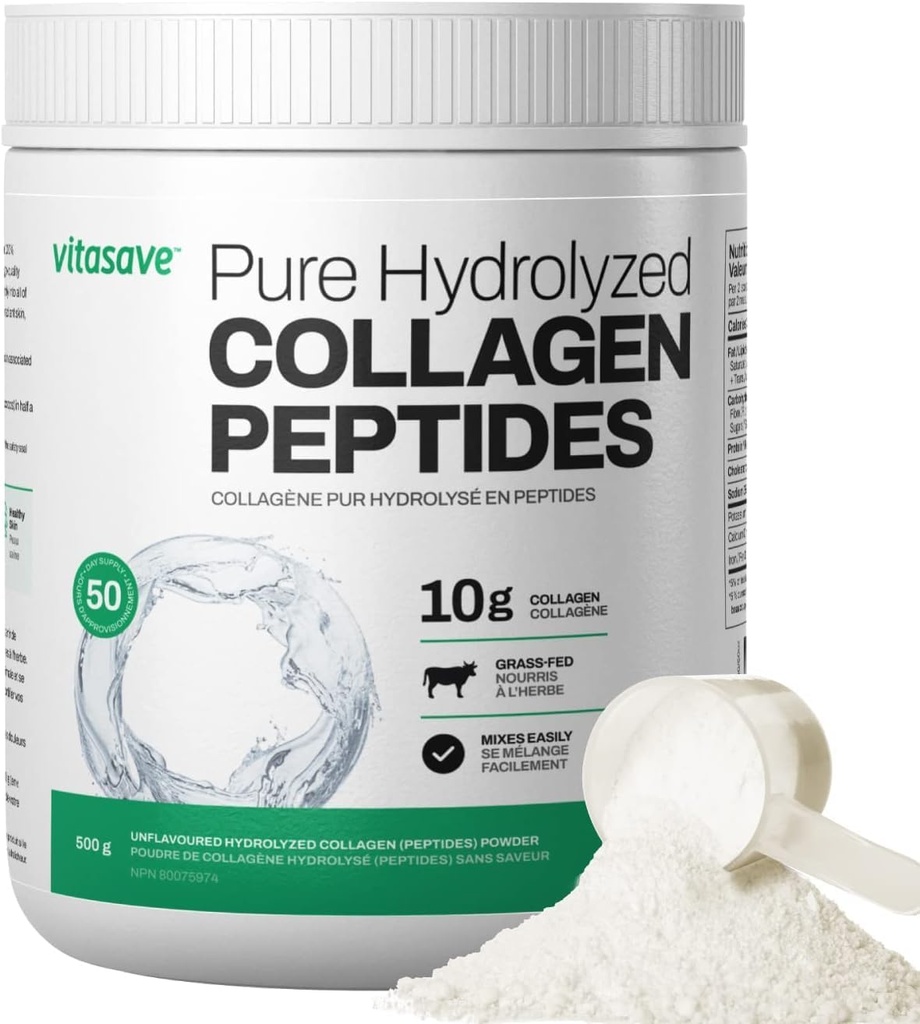 Vitasave Collagen Peptides Powder 10g Hydrolyzed Collagen per Serving 