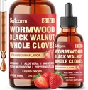 Satoomi 8in1 Wormwood Tekuté kvapky s čiernym orieškom, celým klinčekom a 5 Viac - 60ml na 60 dní