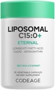 Codeage Liposomal C15:0 Supplement - C15 Fatty Acid Pentadecanoic Acid, CoQ10 & Astaxanthin - Healthy Aging & Longevity Support - 30 Capsules