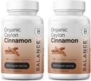 Balancebreens Certified Organic Ceylon Carmon 1200mg Supplement - 120 Veg Kapsule - Srdce, mozog a spoločné funkcie Podpora - Žiadne pilulky filler (Pack of 2)