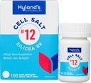 12 Cell Salt Silicea 6X tablety, akné a Blackhead liečba, vlasy a nechty rast doplnok a posilnenie, kožné podráždenie, rýchle rozpúšťanie tabliet, 100 Počet