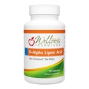 Wellness Resources R Alpha Lipoic Acid RALA Supplement - 90 Kapsule - Stabilizovaná kyselina R-lipoová s bio-Enhanced Na-RALA pre maximálnu biologickú dostupnosť - R-Ala Non-GMO a bez lepidla