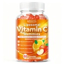 Liposomal Vitamin C 2000mg Gummies for Adults, Sugar Free Chewable Supplement w/ Iron, Zinc, Elderberry & Astaxanthin, Supports Immune Health, Energy & Collagen, Orange Flavor (60 Count (Pack of 1))