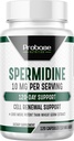 Probase Nutrition Spermidin (10 mg 99% Spermidin 3HCL - Testovaná tretia strana) 120 Kapsule - 100x Viac Potent Than Pšeničné klíčky Extract, Telomere Health and Aging 120-Day Supply - As effective as NMN