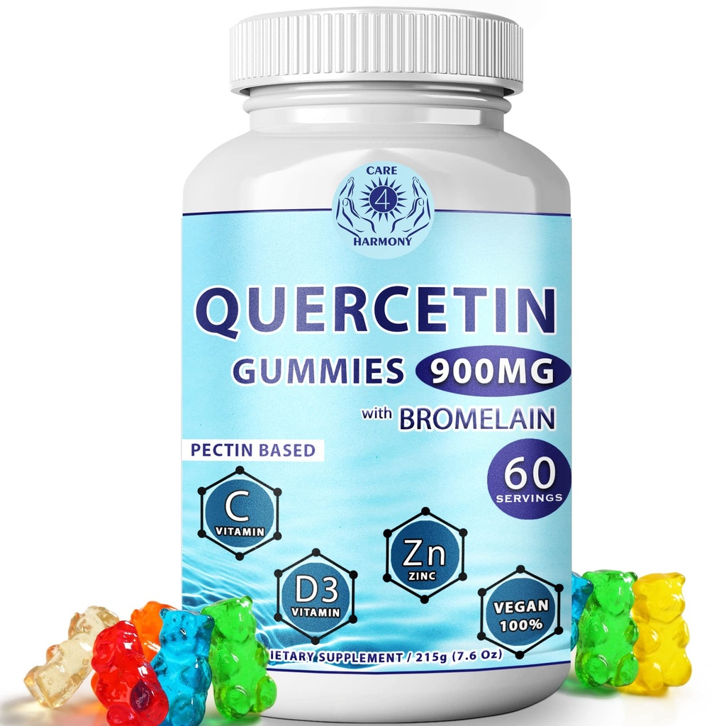 Quercetin Gummies - Quercetin s hypromínom Vitamín C + zinok Vitamín D3 