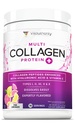 Multikolagénové peptidy Prášok pre ženy - Hydrolyzovaný Ochutený kolagén Prášok pre ženy s typmi I II III V & X Vitamín C a kyselina hyalurónová pre vlasy kože a nechtov (Pink Lemonade) - 30 Slúži