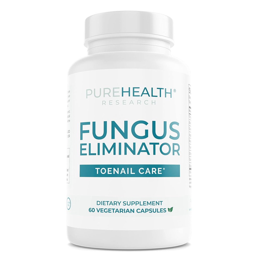Fungus na nechty od PureHealth Research Full-Spectrum pomáha upokojiť, opraviť, & stimulovať čerstvé, čistý rast nechtov non-GMO, USA vyrobené, 1 fľaša