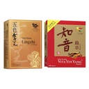 Vita Green Reishi Mushroom Lingzhi Yin Yang Cordyceps Mycelium Capsules Bundle