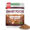 Lion’s Mane Mushroom Powder, Mushroom Supplement Complex with Reishi, Chaga, Cordyceps & Turkey Tail, Caffeine-Free Mushroom Powder for Coffee, Tea & Smoothies, 60 Servings