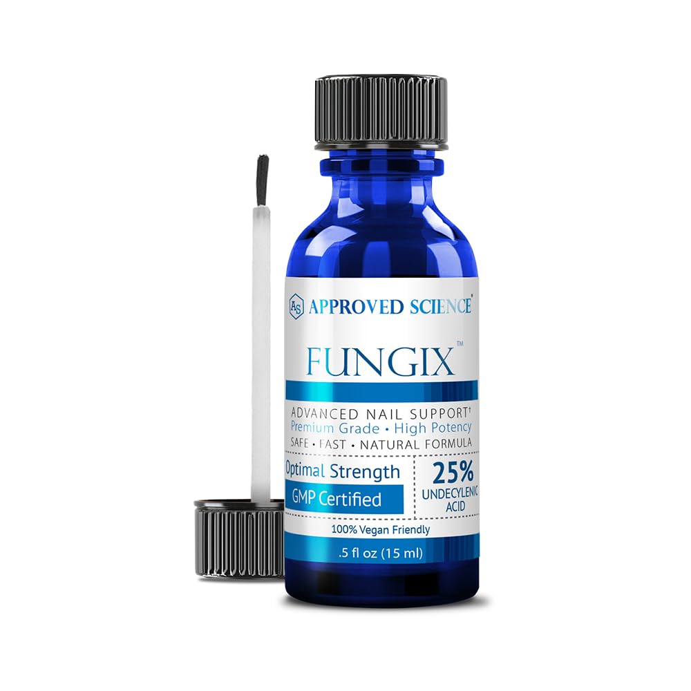 Fungix s 25% kyseliny undecylénovej, antimykotické nechty riešenie s Tea Tree olej, všetko prírodné najlepšie hubové nechty liečba pre efektívne výsledky schválené vedy - balenie 1