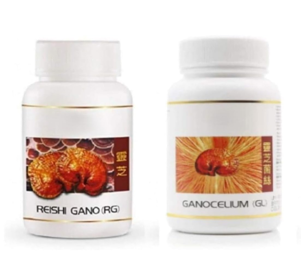 Reishi Gano RG 360 Capsules + Ganocelium GL 360 Capsules - Herbal Supplement