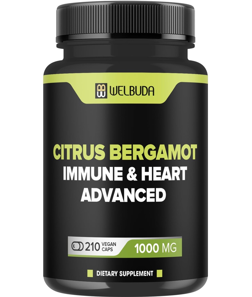 Citrus Bergamot s Olive Leaf, Hawthorn Berry & More - Kombinovaná formula pre Circulatory Health, Ochranné funkcie, zdravie kože - 210 Kapsule - 105 deň
