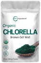 Micro Ingredients Organic Chlorella Powder, 10 Ounce, Broken Cell Wall, Bohatý na vegánske proteíny a vitamíny, Raw, Bulk Premium Chlorella Supplement, Vegan Friendly, Non-Irradation