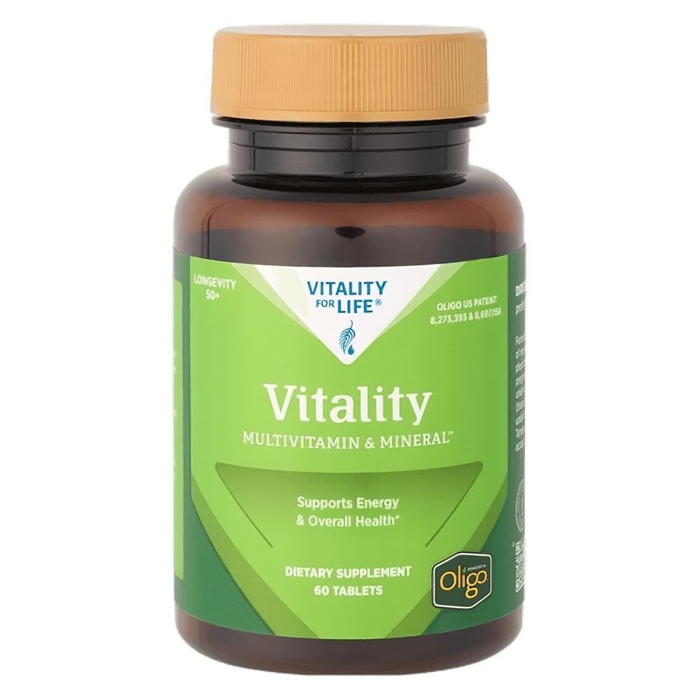 Melaleuca Multivitamin & Mineral Longevity Supplement for Men & Women 50+, Powered by Oligo (60 Tablets) — Supports Energy & Overall Health / Organically Bound for Maximum Absorption and Antioxidant Protection