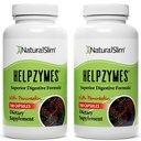 NaturalSlim Helpzymes, Enzyme Complex pre dospelých s hypromelínom, Ox Bile, Pankreatín a betaín HCL,100 kapsúl, 2 balenia