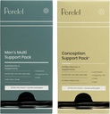 Perell Conception Support Pack & Mužské multi-podporné balenie, prenatálny multivitamín pre plodnosť Wellness & Daily Multivitamín pre pánske wellness, 60 denných piluliek