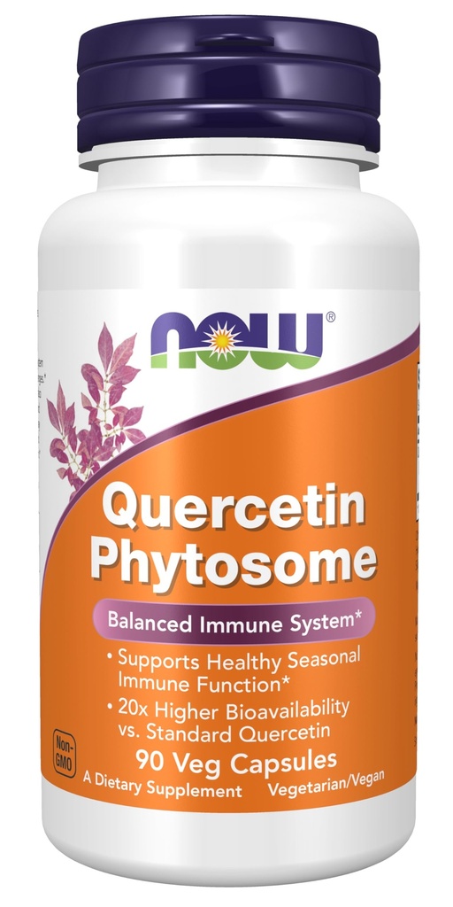 Teraz Foods Doplnky, Quercetin Phytozome 250 mg, Vyvážený imunitný systém, 90 Vcaps