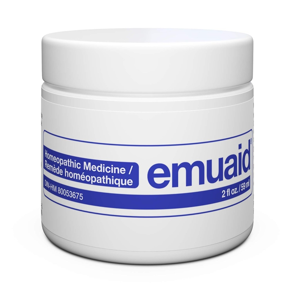 Emuaid Masť pre ekzém a úľavu od psoriázy, znižuje svrbenie, bolesť, opuch, pravidelná silná liečba pre 100 + kožné podmienky, steroidy a bez chemických látok, Vhodné pre všetky vekové kategórie, 2oz