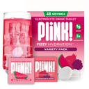 Plink! Fizzy Electrolyte Drink Tablety na dennú hydratáciu - 48 ct Electrolyte tablety + sodík, draslík, horčík, nízkokalorický, nízkocukorový Keto Electrolytes prášok Hydratačné balíčky vodoch
