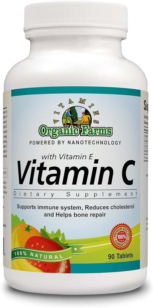 OFV 100% prírodný vitamín C s vitamínom E, esenciálny diétny doplnok 90 tabliet