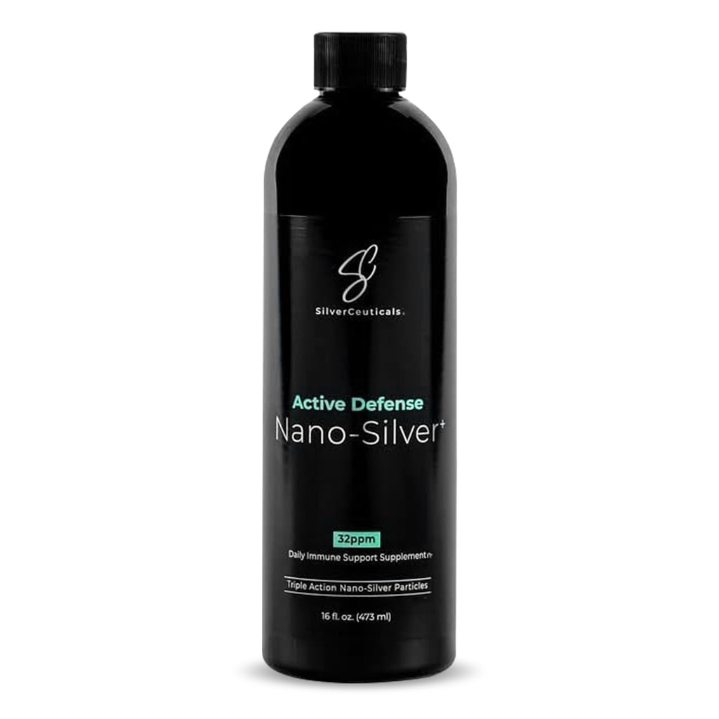 Koloidné striebro w/Nano technológia - 32ppm 16oz - 8X Efektívnejšia - Prírodná imúnna podpora - Uložiť choré dni - vek 5 a hore - Outperforms Higher PPM Silvers - bez chuti a vône - 3. strana testované