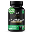 Chlórella Kapsule 3000 mg - Cracked Cell Wall Blue Green Algae Supplement - Best Natural Detox Cleans - Rastlinné vitamíny Minerály Chlorofyl Vegan Protein Powder Pills - Vyrobené v USA