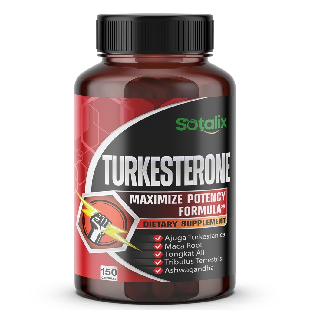 Ultra Turkesterone Ajuga Turkestanica Štandardizoval 20% Turkesterone High Potency s Maca Root Tribulus Terrestris - Podpora rastu svalov energie pamäť